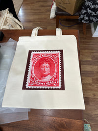 Queen Emma Stamp Canvas Tote Bag